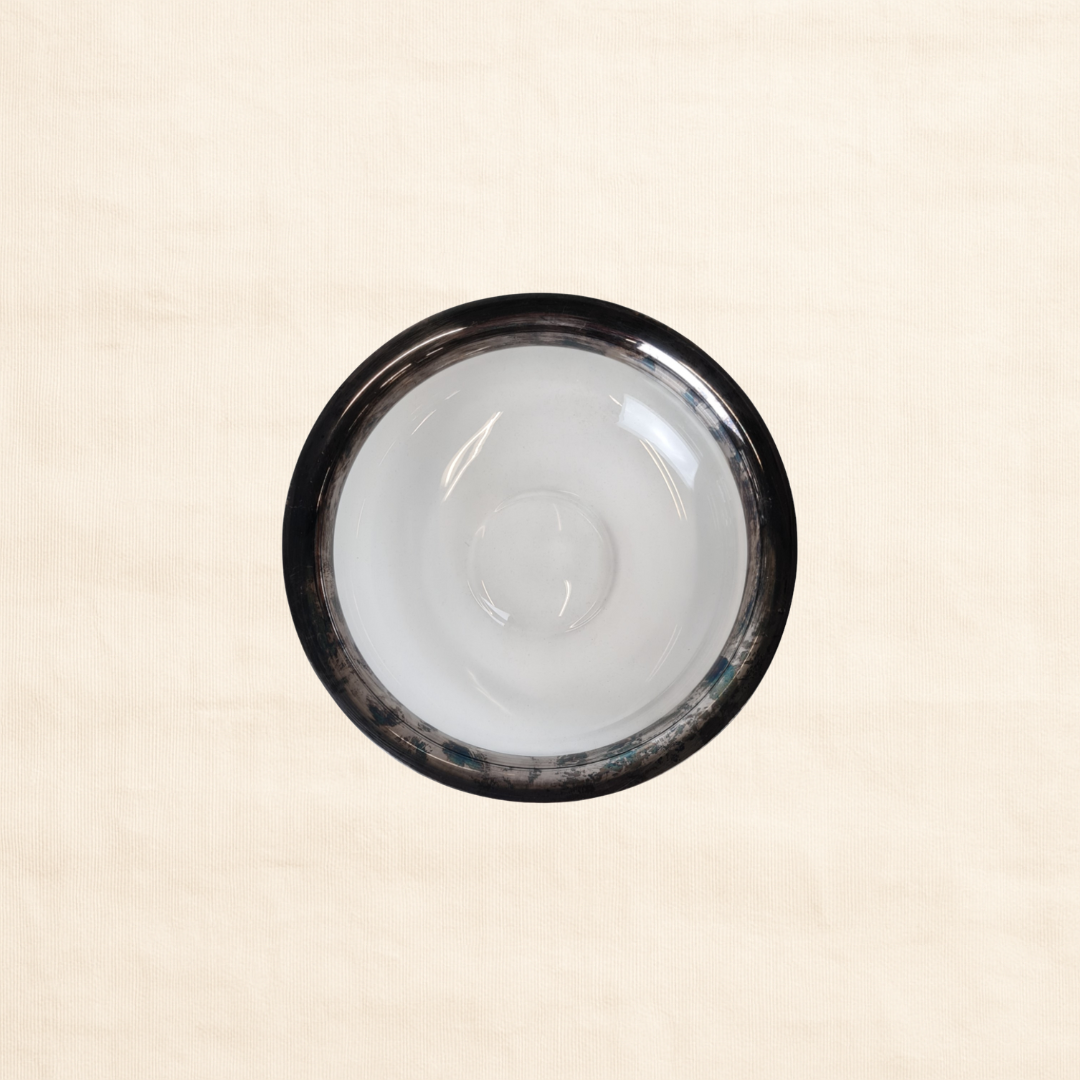 1993 Holmegaard ‘Saturn’ Clear Glass Bowl by Michael Bang