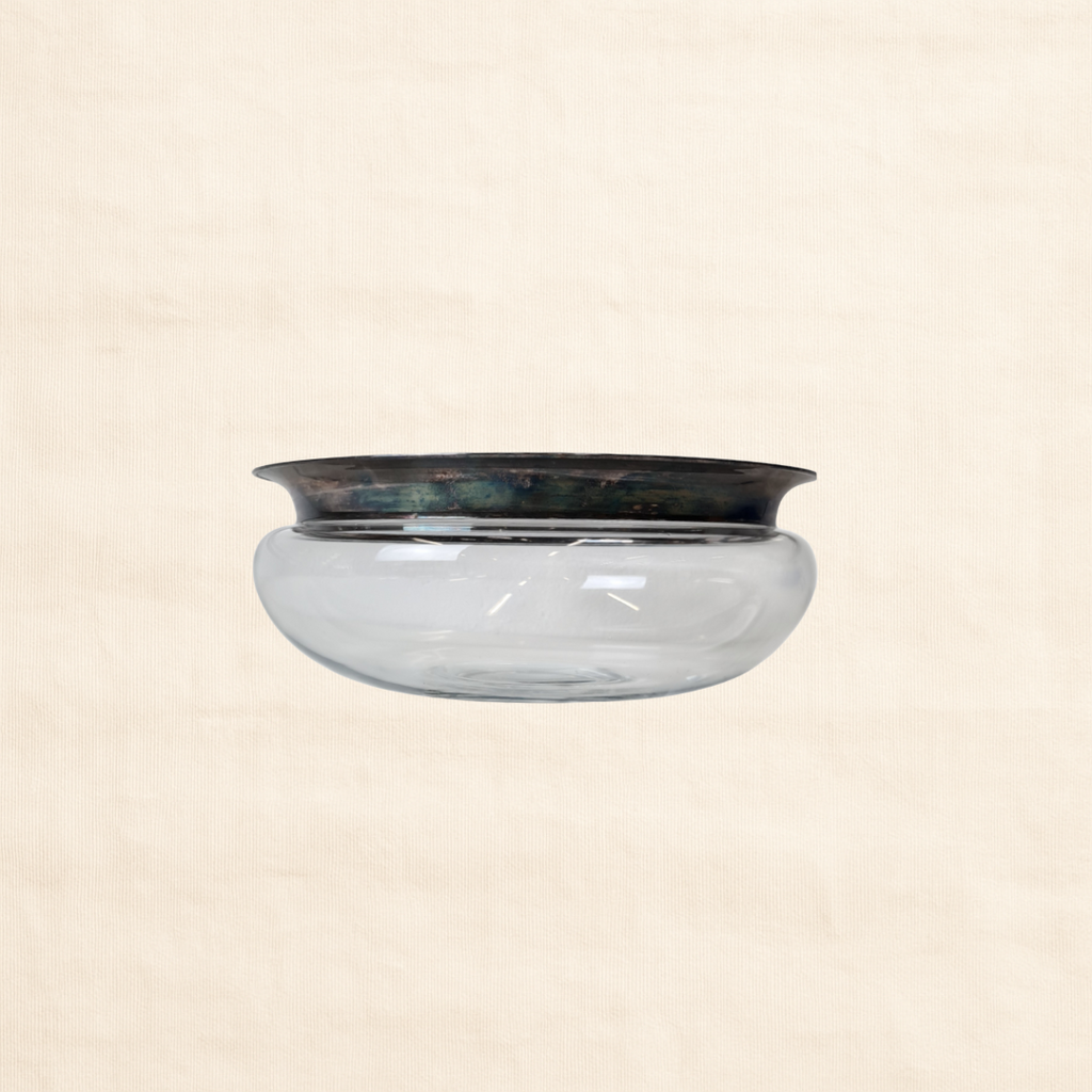 1993 Holmegaard ‘Saturn’ Clear Glass Bowl by Michael Bang