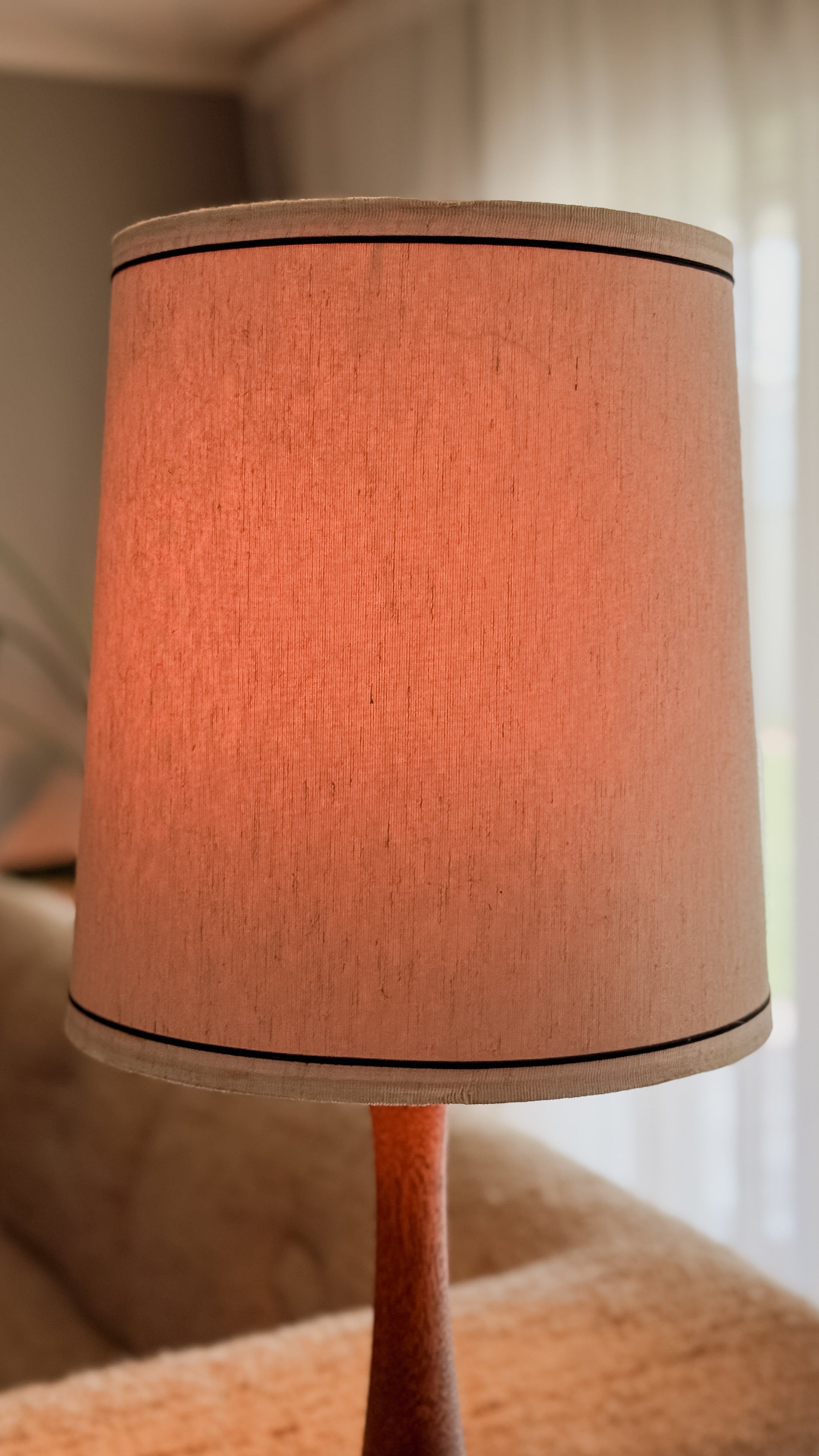 Mid-Century Ceramic & Wood Neck Lamp | Likely Ellis