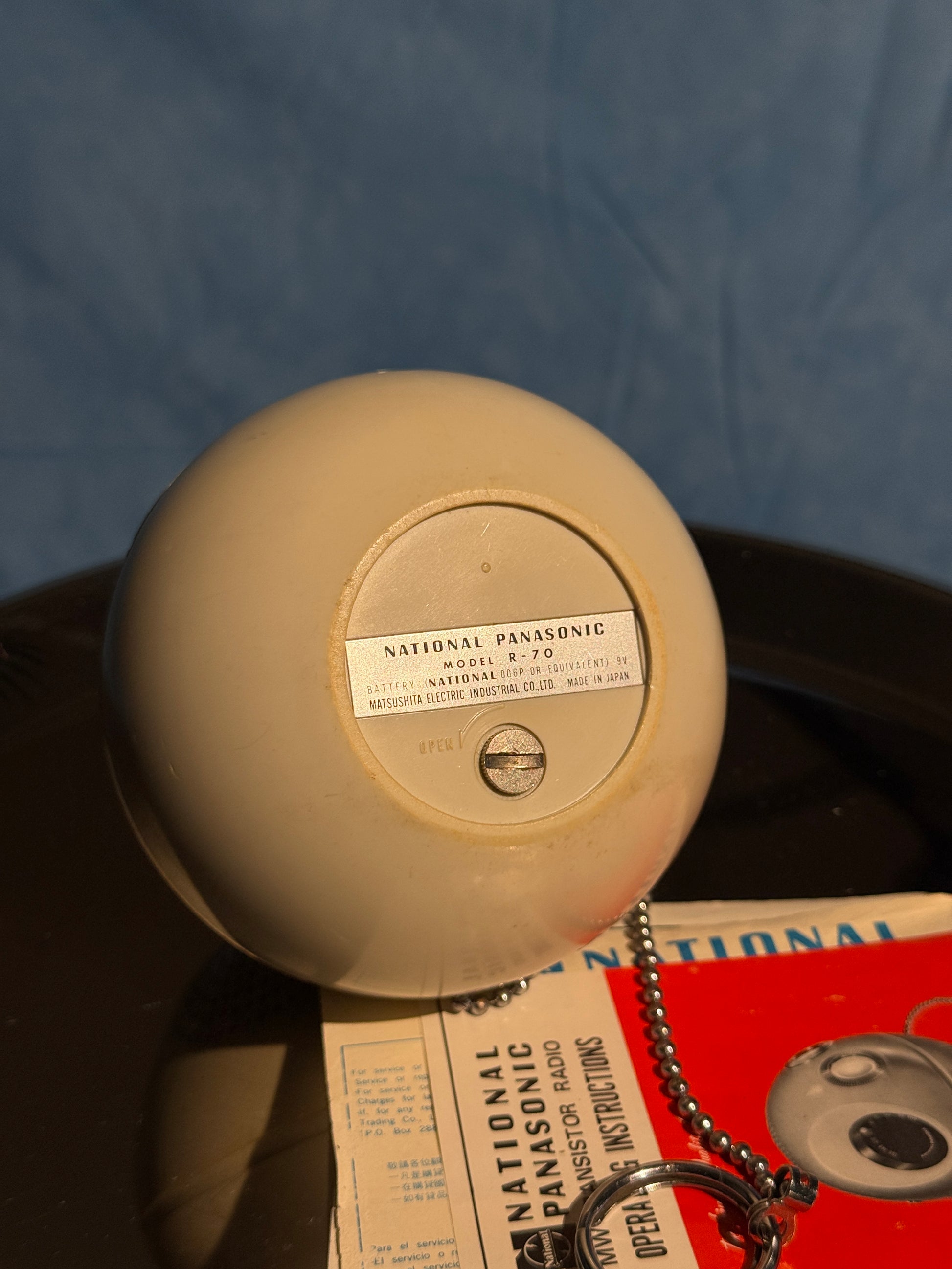 Panasonic Panapet R-70 – Space Age Ball Radio, Circa 1970, White