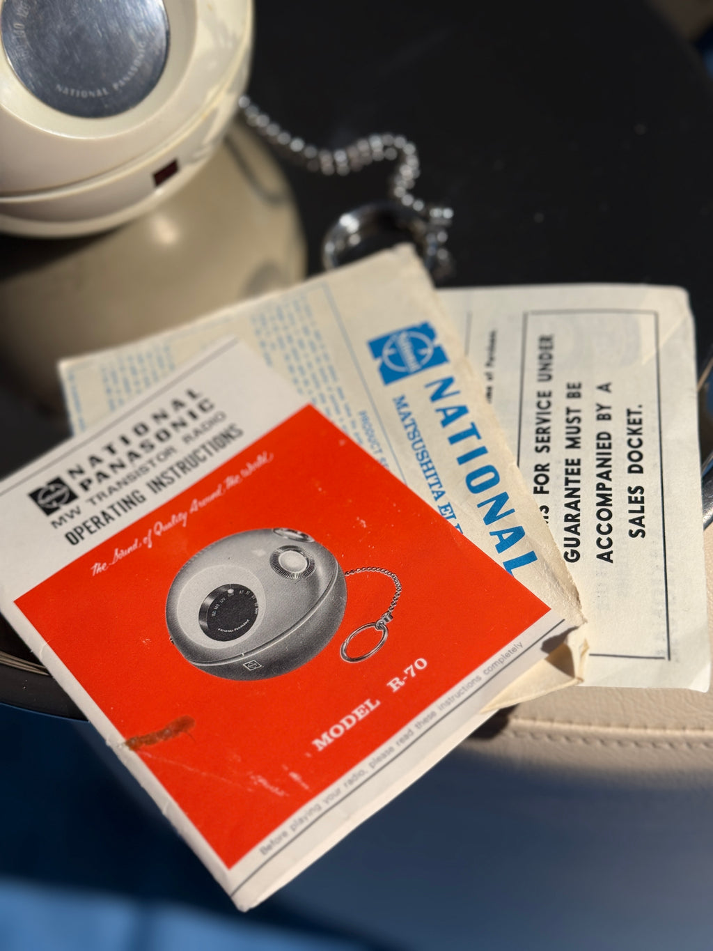Panasonic Panapet R-70 – Space Age Ball Radio, Circa 1970, White