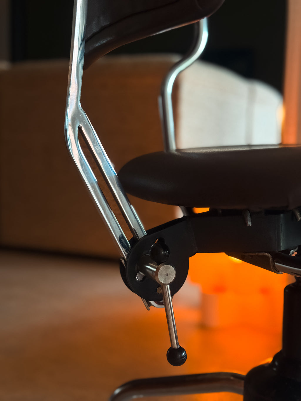 Labofa Office Chair – Jørgen Rasmussen Danish Industrial Swivel, Circa 1960s, Brown