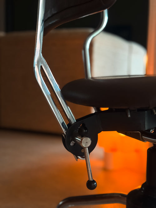 Labofa Office Chair – Jørgen Rasmussen Danish Industrial Swivel, Circa 1960s, Brown