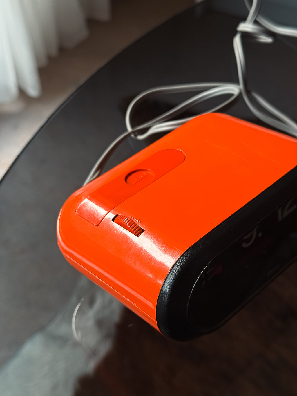PENDING Copal RP-233 Flip Clock – Space Age Alarm Clock, Circa 1970s, Orange