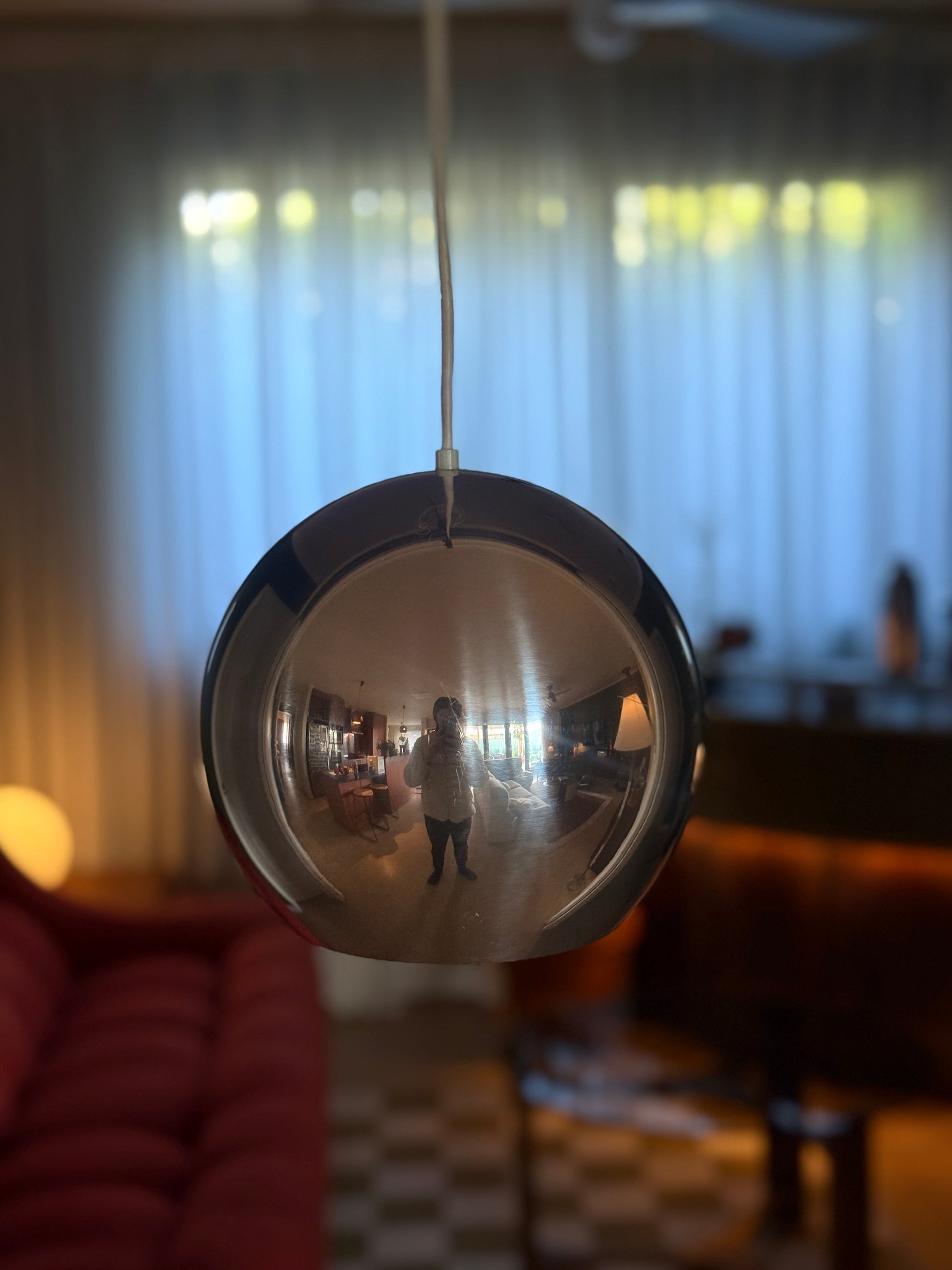 Topan Pendant Light – Verner Panton for Louis Poulsen, Circa 1970s, Chrome