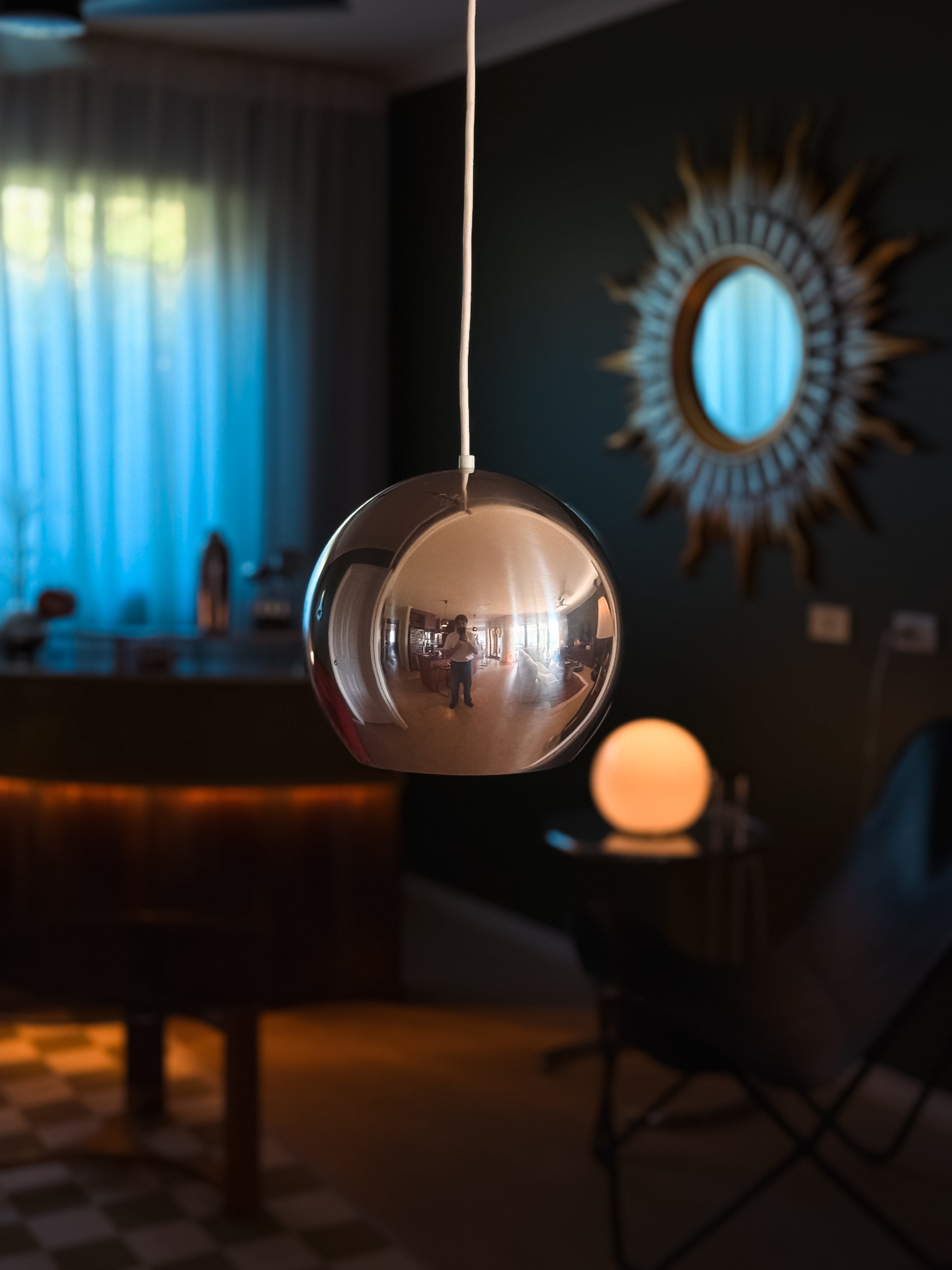 Topan Pendant Light – Verner Panton for Louis Poulsen, Circa 1970s, Chrome