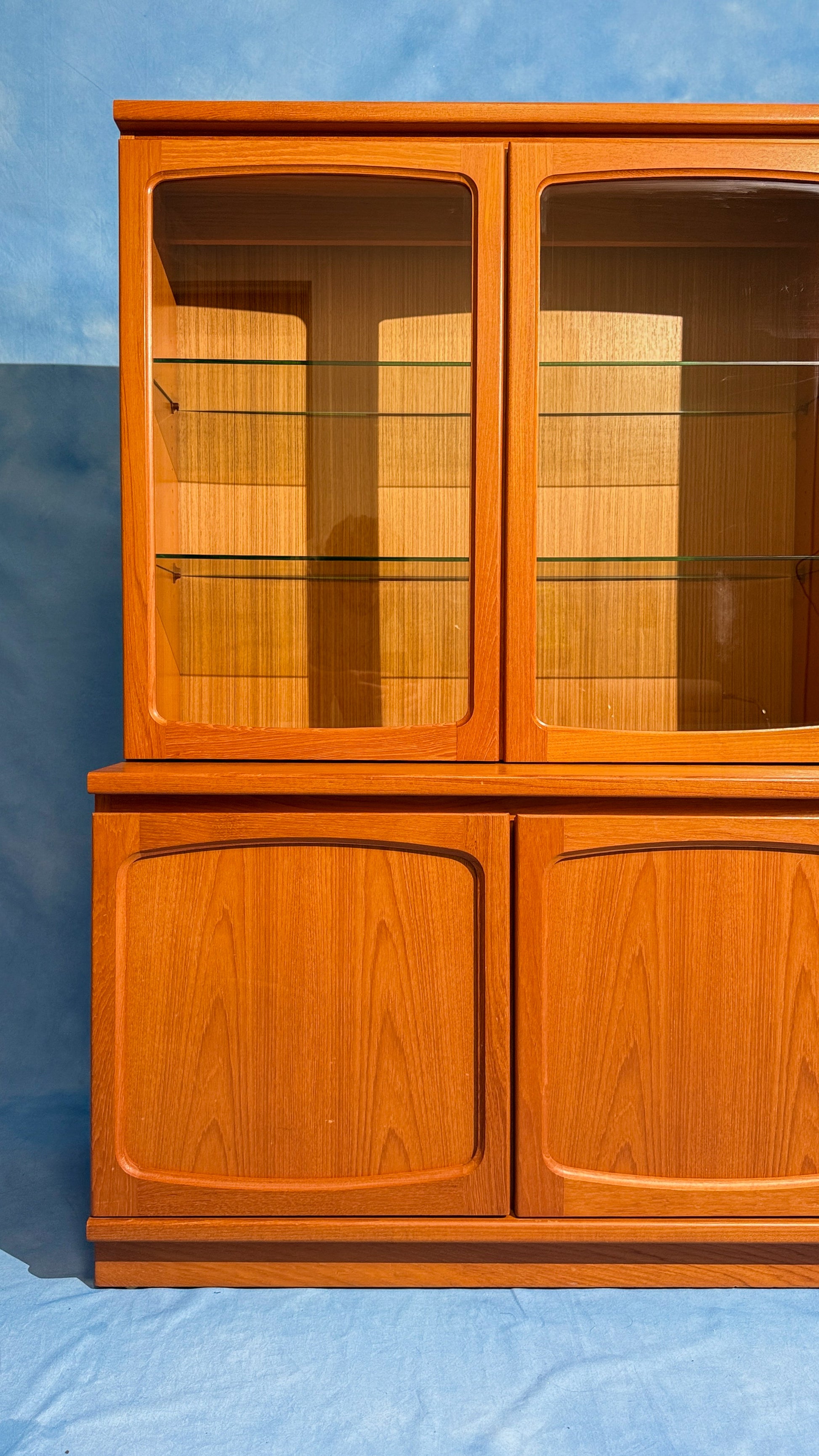 Noblett 3-Piece Teak Cabinet - LP, Bar & Display Storage