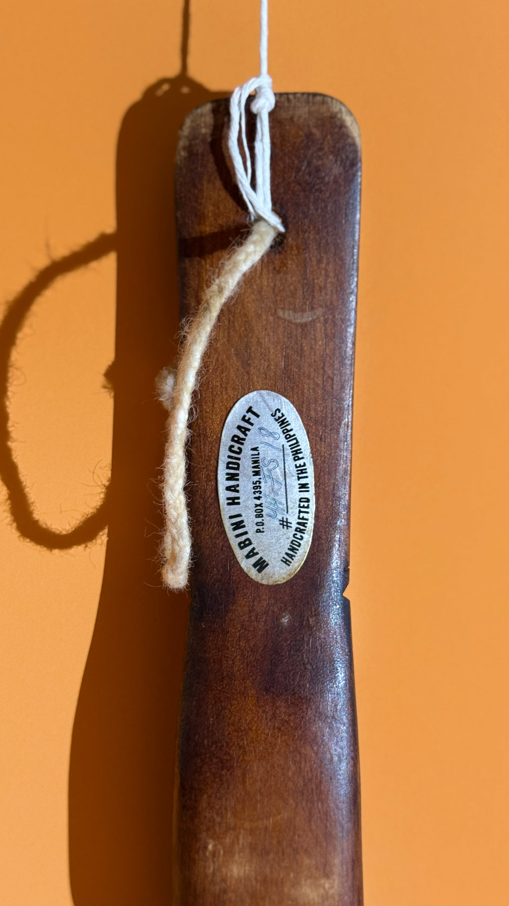 Vintage Oversized Wooden Spoon & Fork Wall Set – Handcrafted in the Philippines