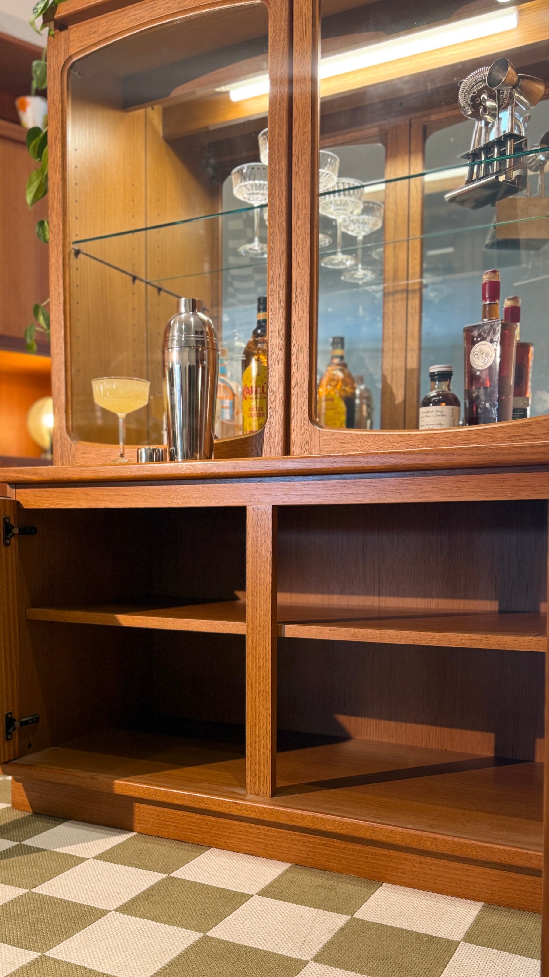 Noblett drinks and LP cabinet – mid-century vintage bar and record storage – Adelaide
