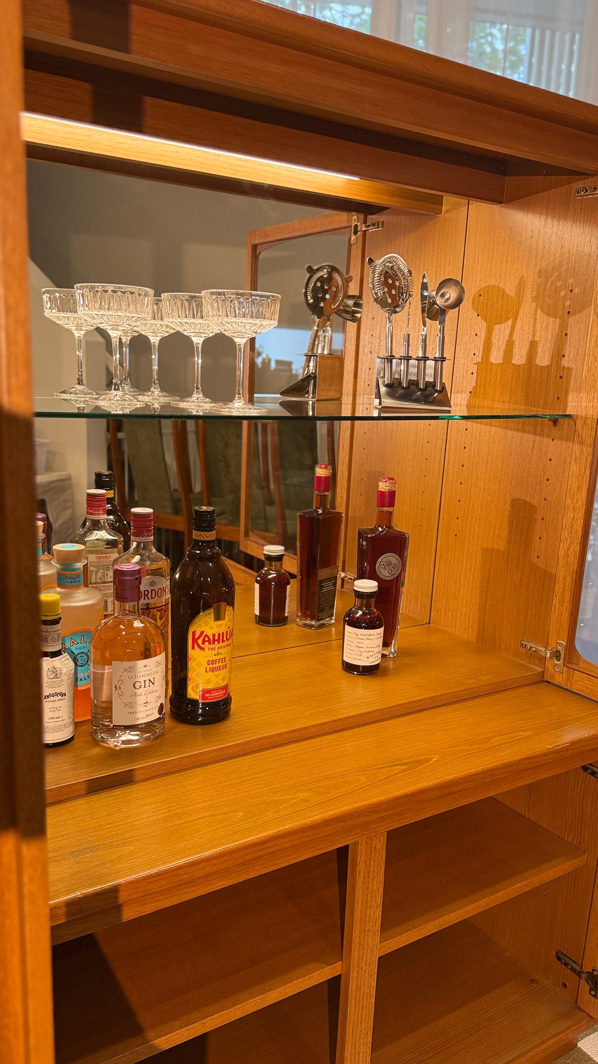 Noblett drinks and LP cabinet – mid-century vintage bar and record storage – Adelaide