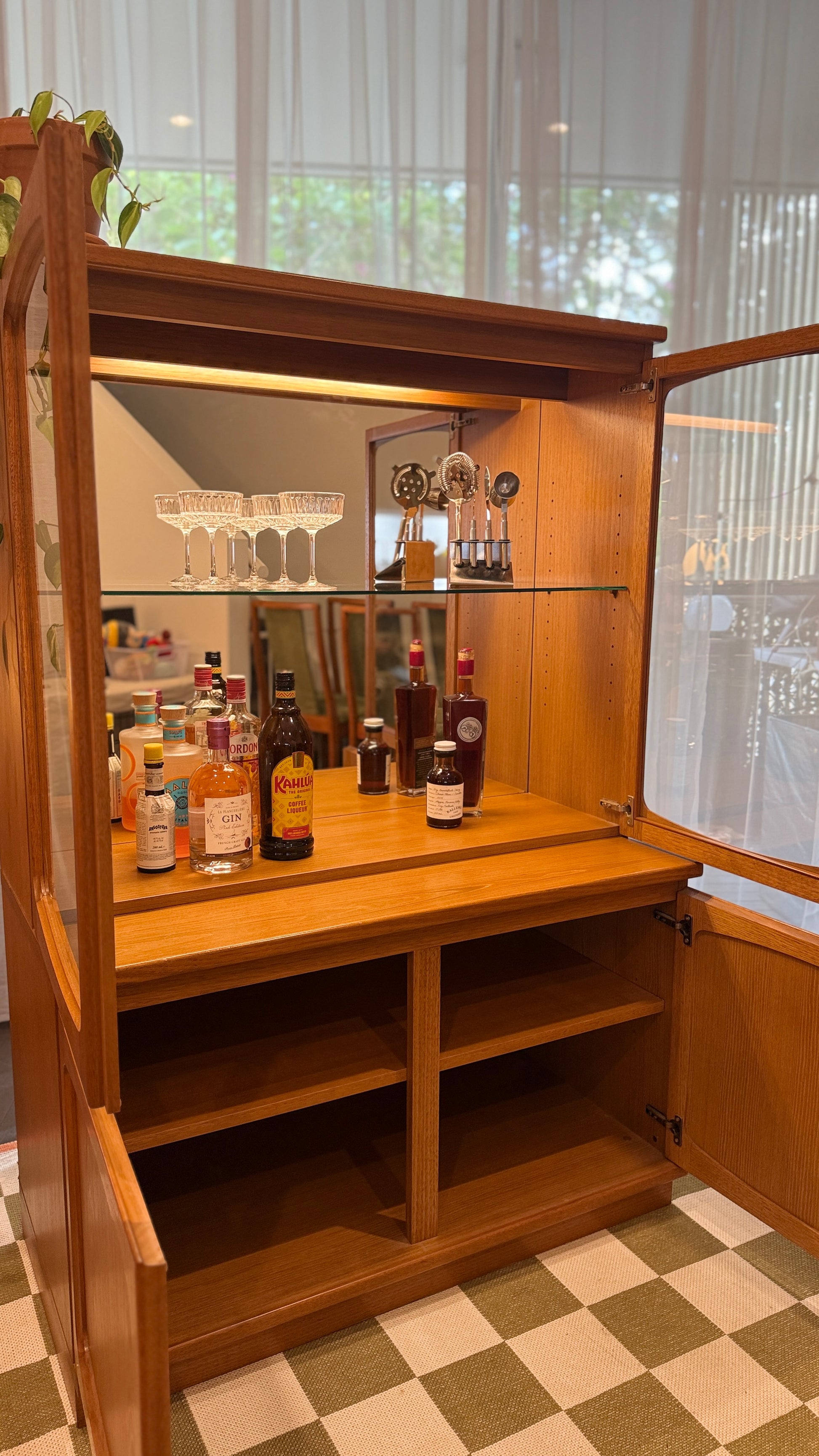 Noblett drinks and LP cabinet – mid-century vintage bar and record storage – Adelaide