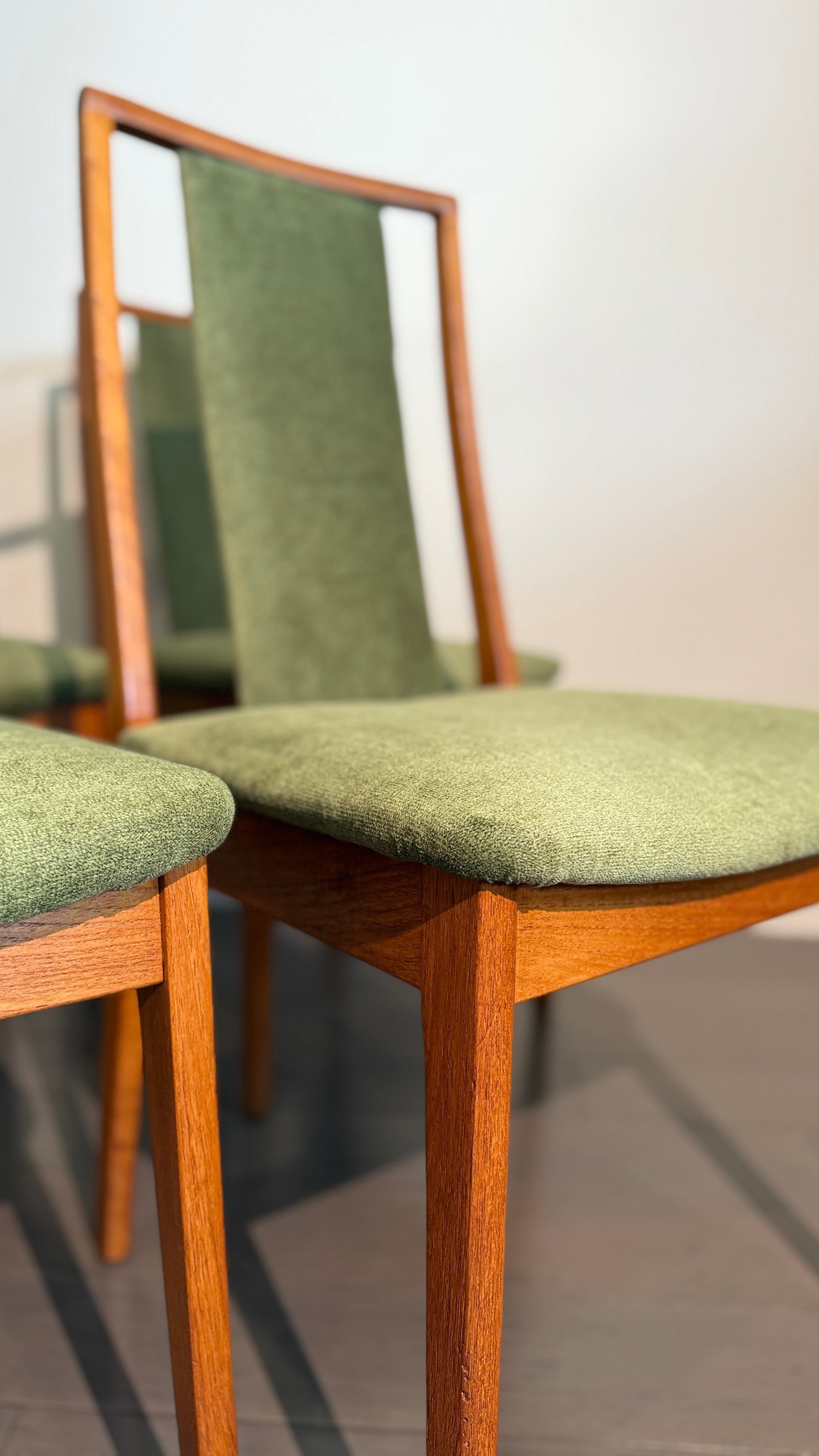 Set of 4 Noblett dining chairs – Australian mid-century vintage furniture – available in Adelaide