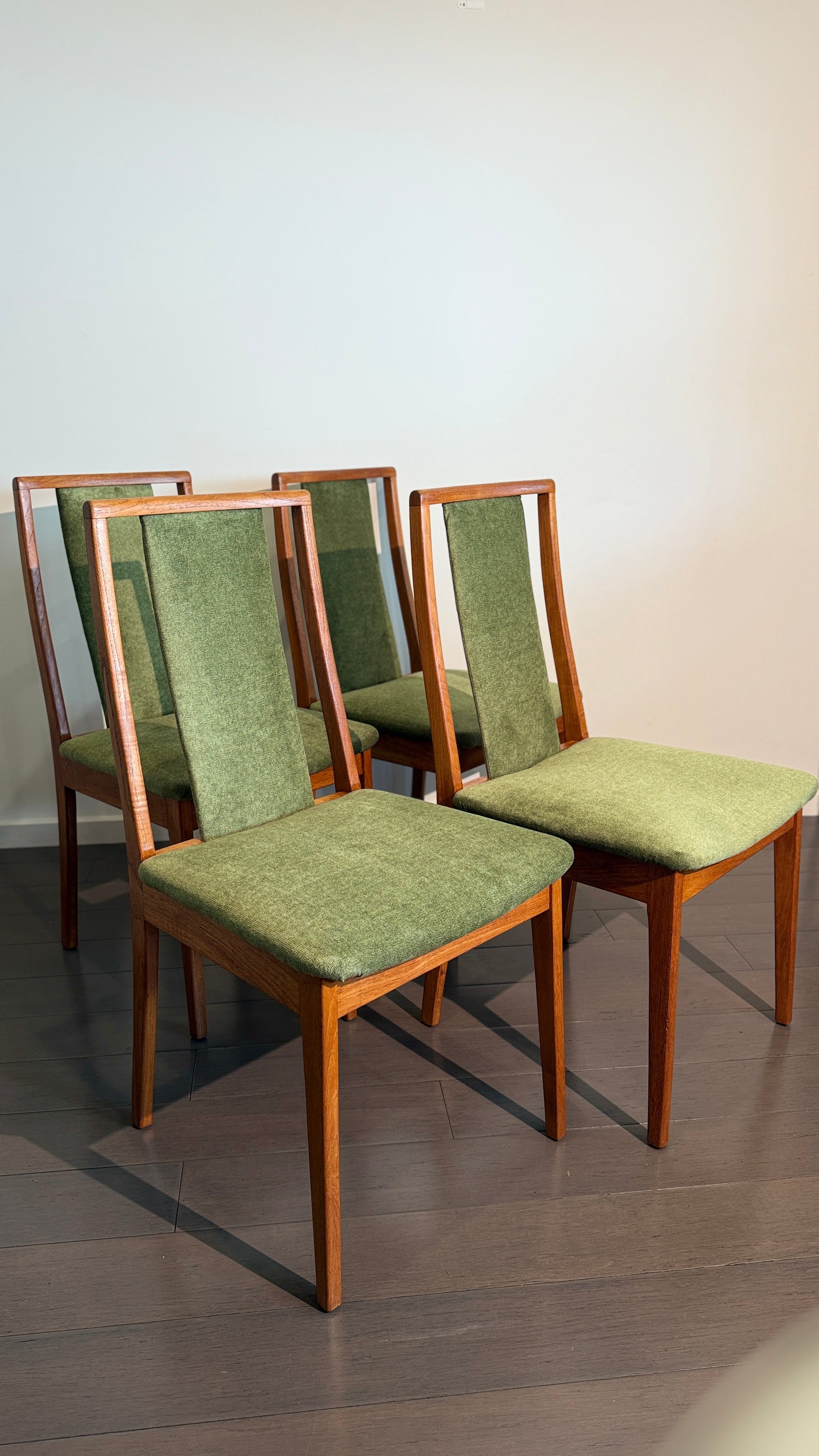 Set of 4 Noblett dining chairs – Australian mid-century vintage furniture – available in Adelaide